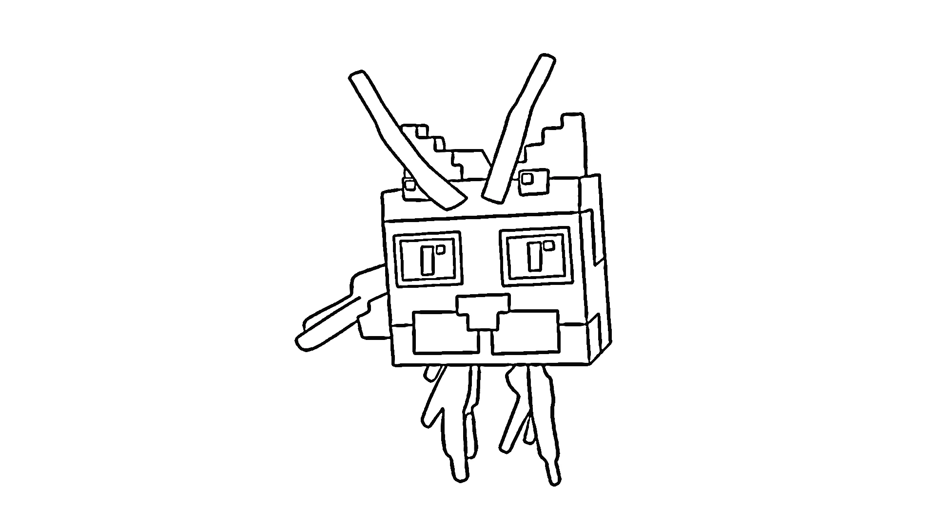 coloriage Steal a Brainrot pour enfants a imprimer 1
