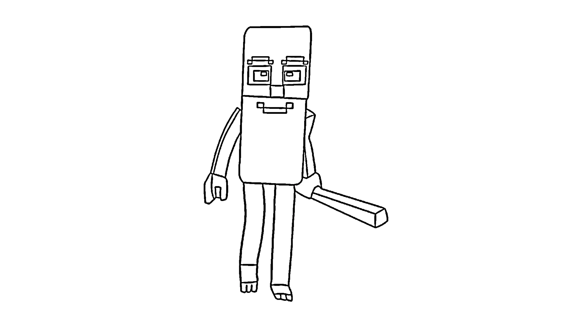 coloriage Steal a Brainrot pour enfant de 4 ans