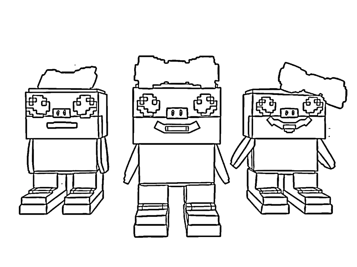 coloriage Steal a Brainrot à imprimer pour enfant de 10 ans