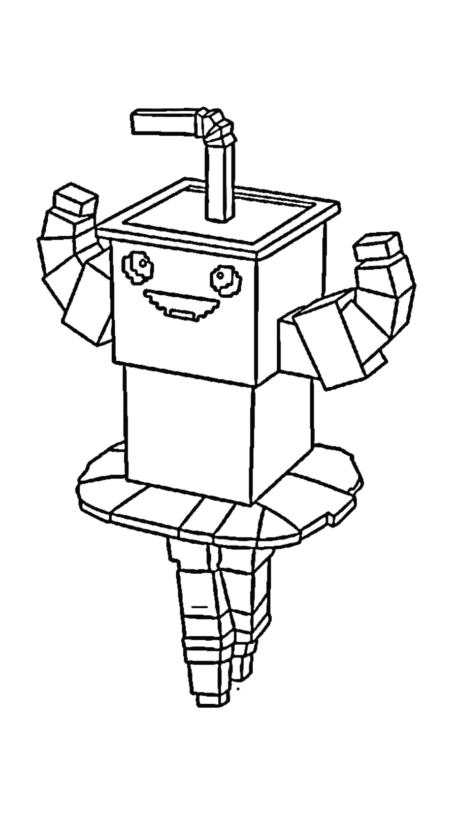 coloriage Steal a Brainrot à imprimer pour enfant de 7 ans