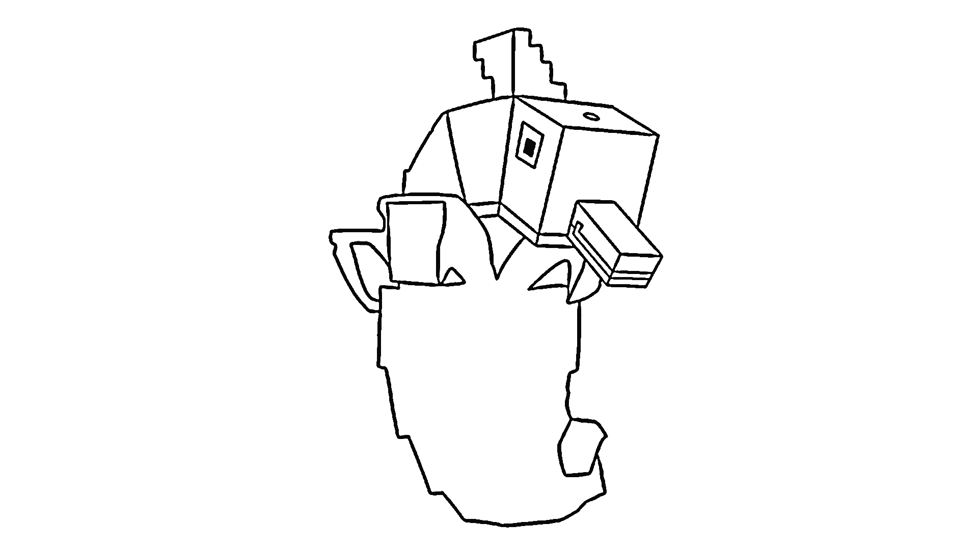 coloriage Steal a Brainrot à imprimer pour enfants 1