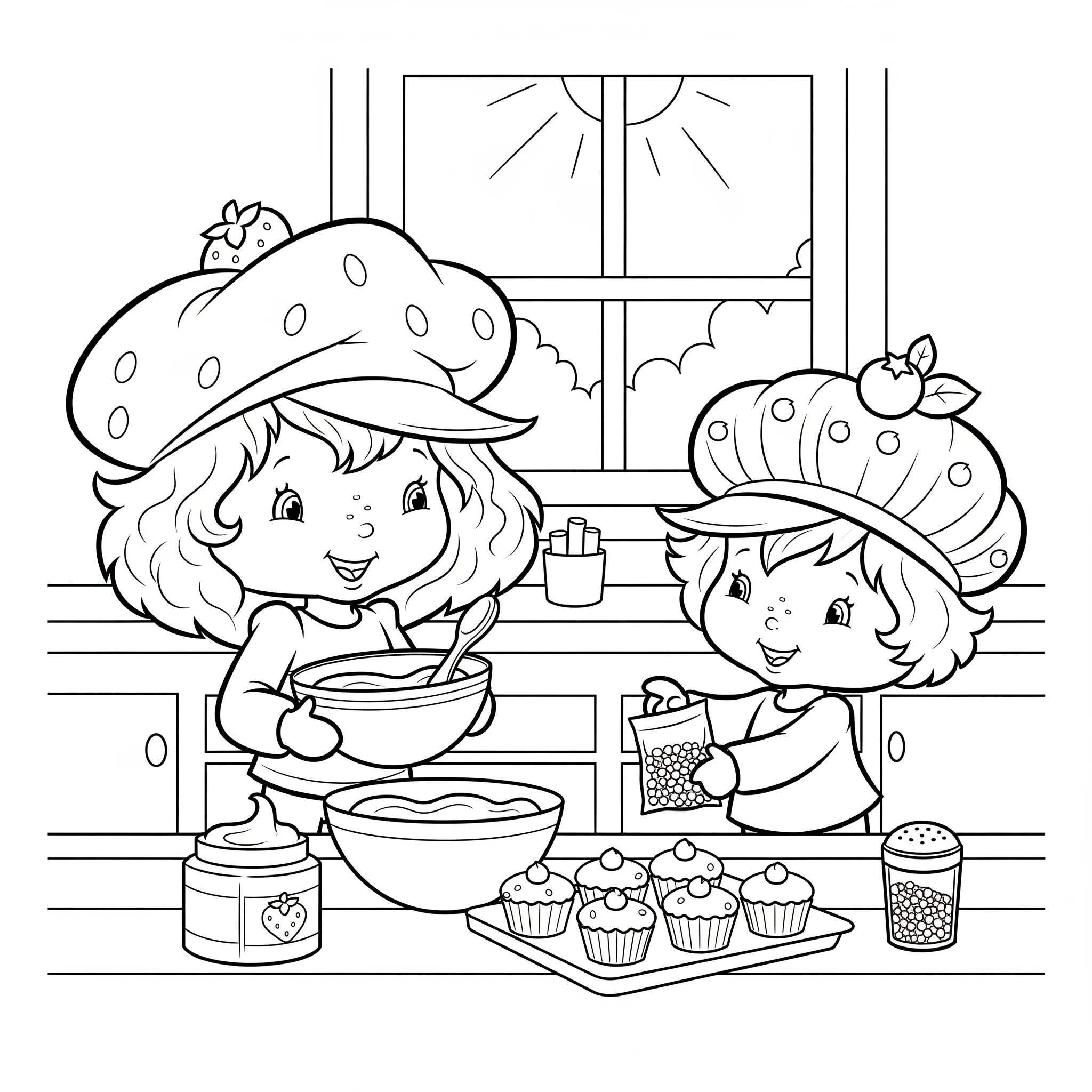 coloriage Strawberry Shortcake à imprimer gratuitement