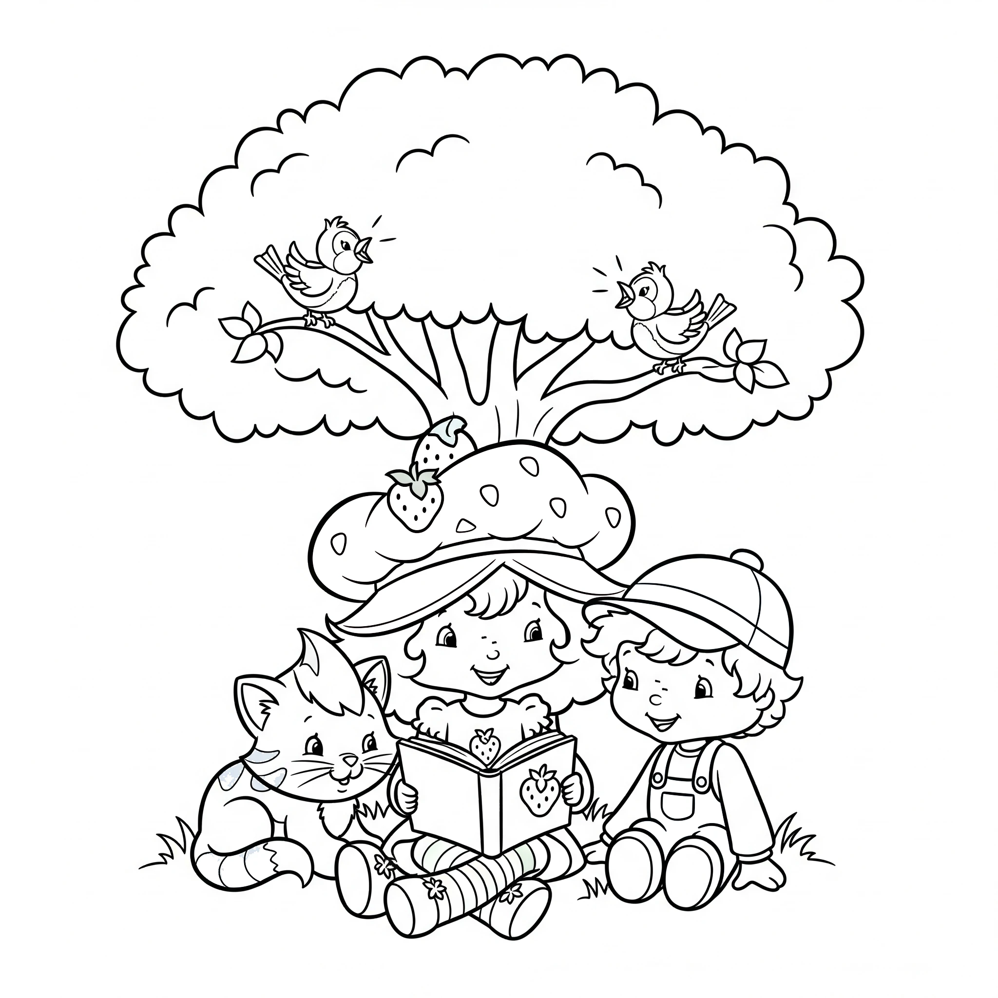 coloriage Strawberry Shortcake pour enfants à télécharger