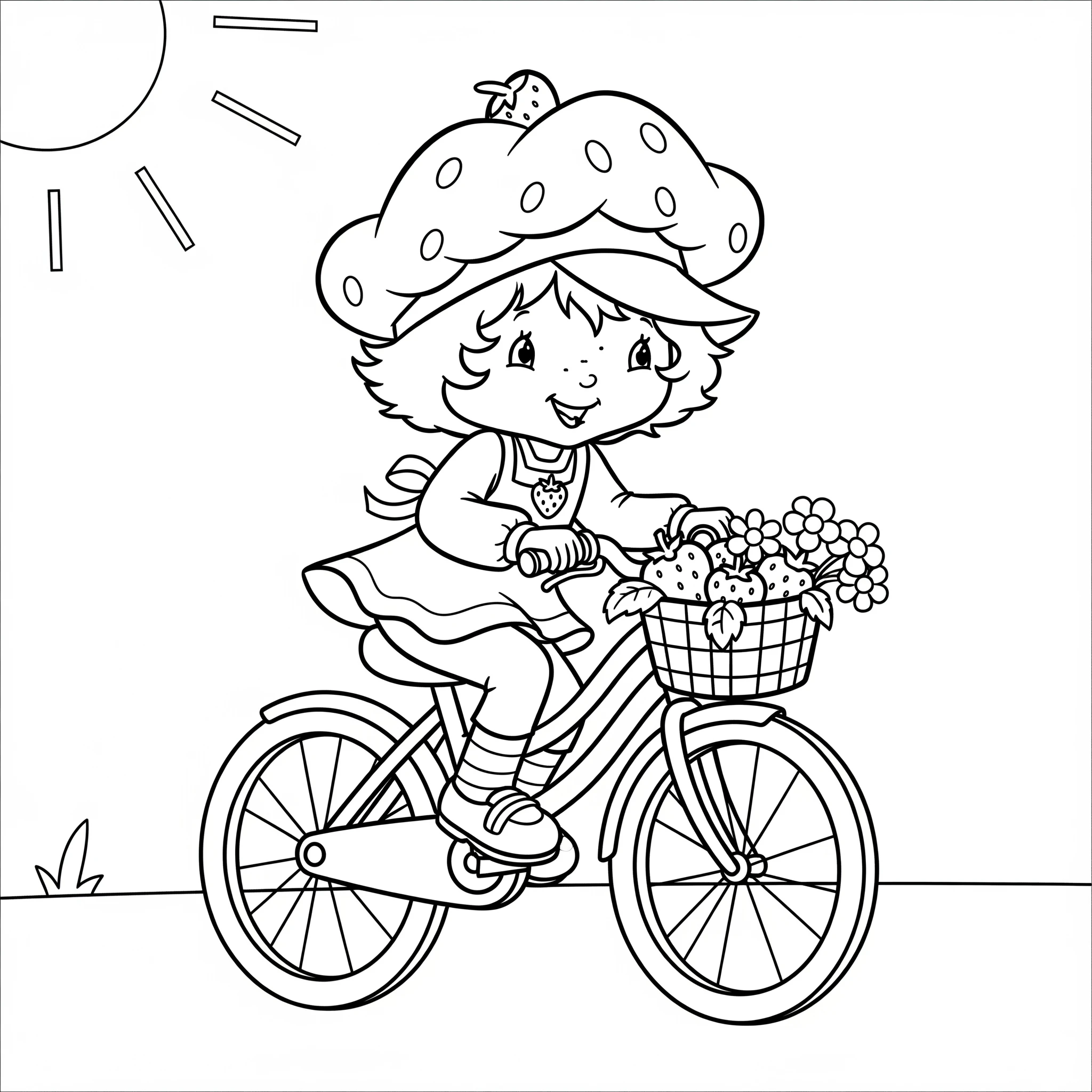 coloriage Strawberry Shortcake a imprimer gratuit