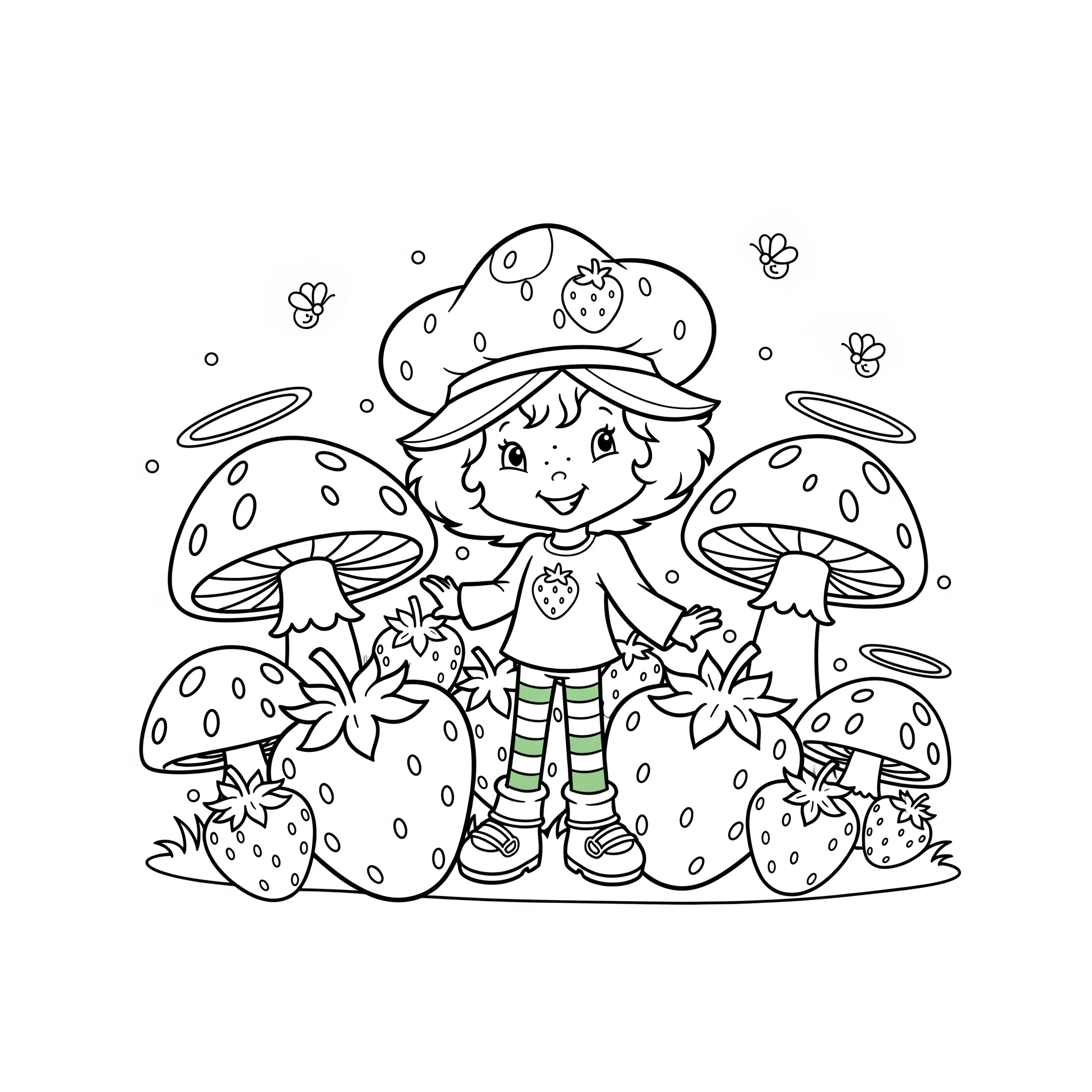 coloriage Strawberry Shortcake pour enfants