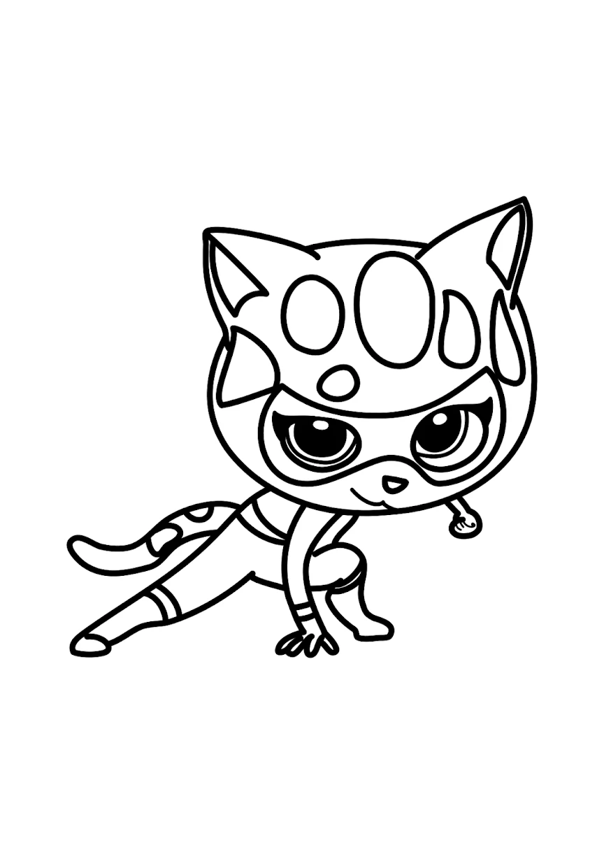 imprimer coloriage Superkitties gratuit