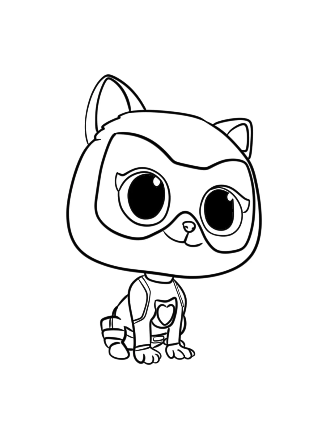 coloriage Superkitties d'enfant a imprimer