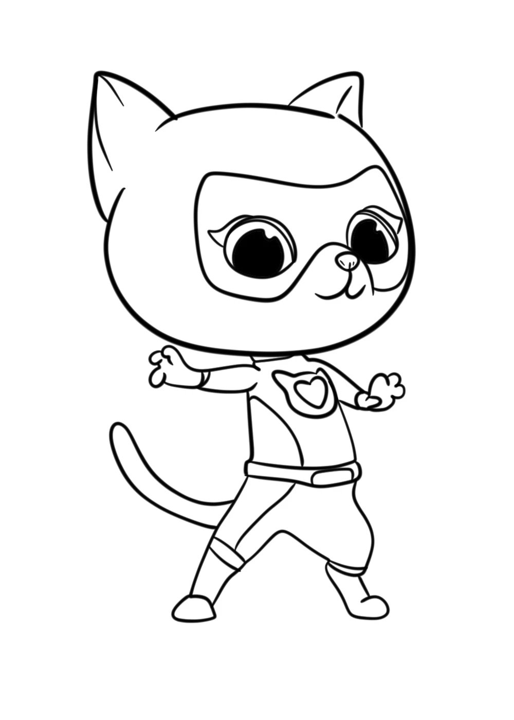 télécharger coloriage Superkitties gratuit