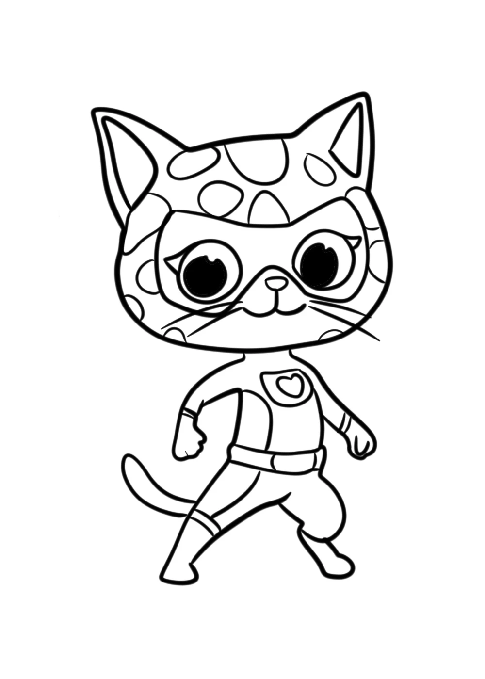 coloriage Superkitties a colorier en ligne gratuitement 1