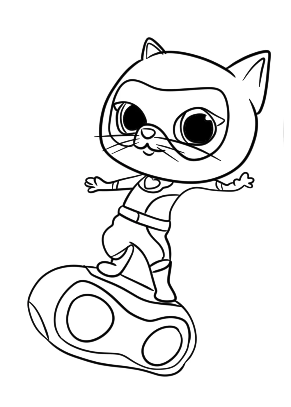 coloriage Superkitties educatif pour enfant