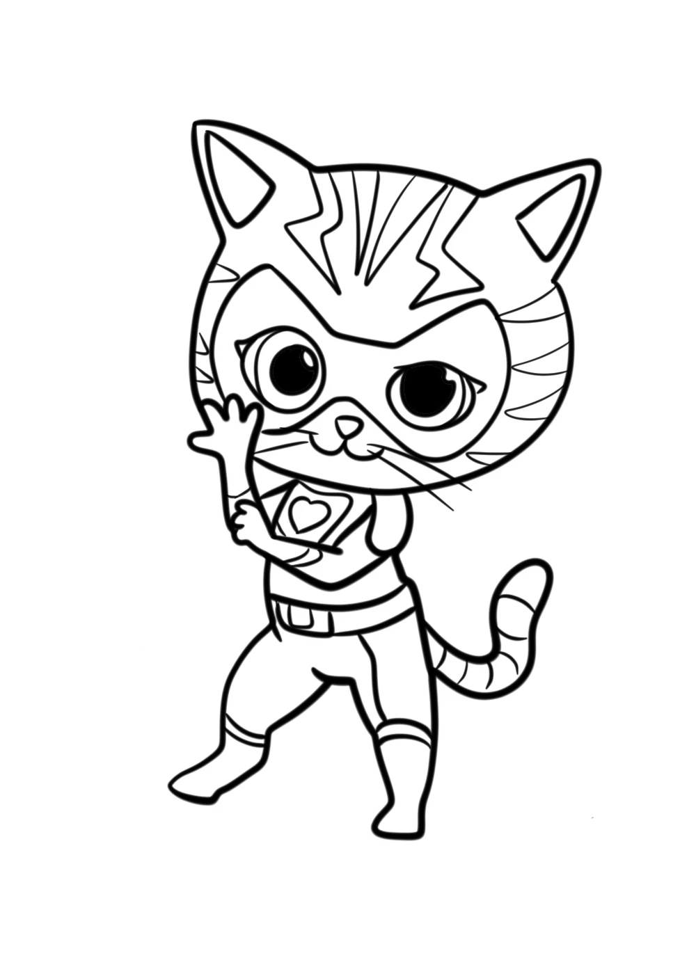 coloriage Superkitties gratuit à imprimer