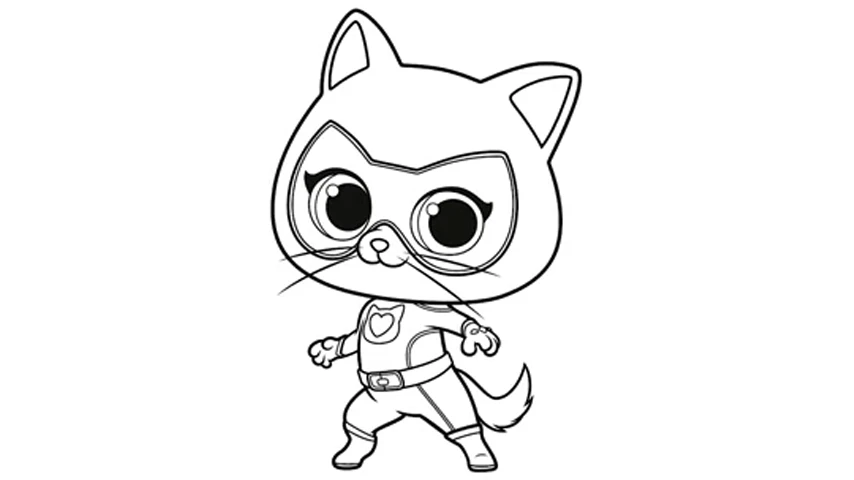 coloriage Superkitties a imprimer gratuit