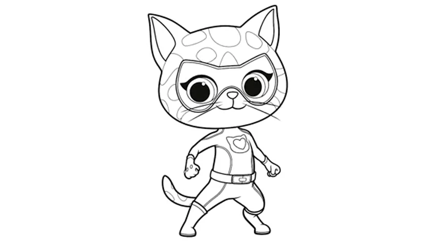 coloriage Superkitties pour enfant 1