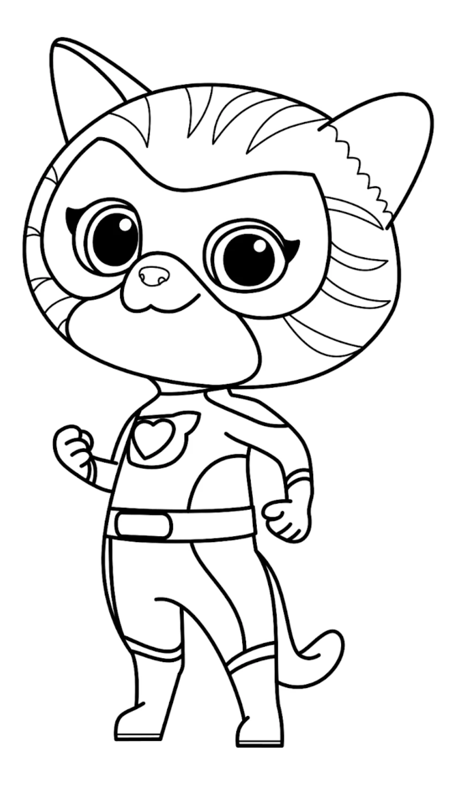 coloriage Superkitties a colorier en ligne gratuitement