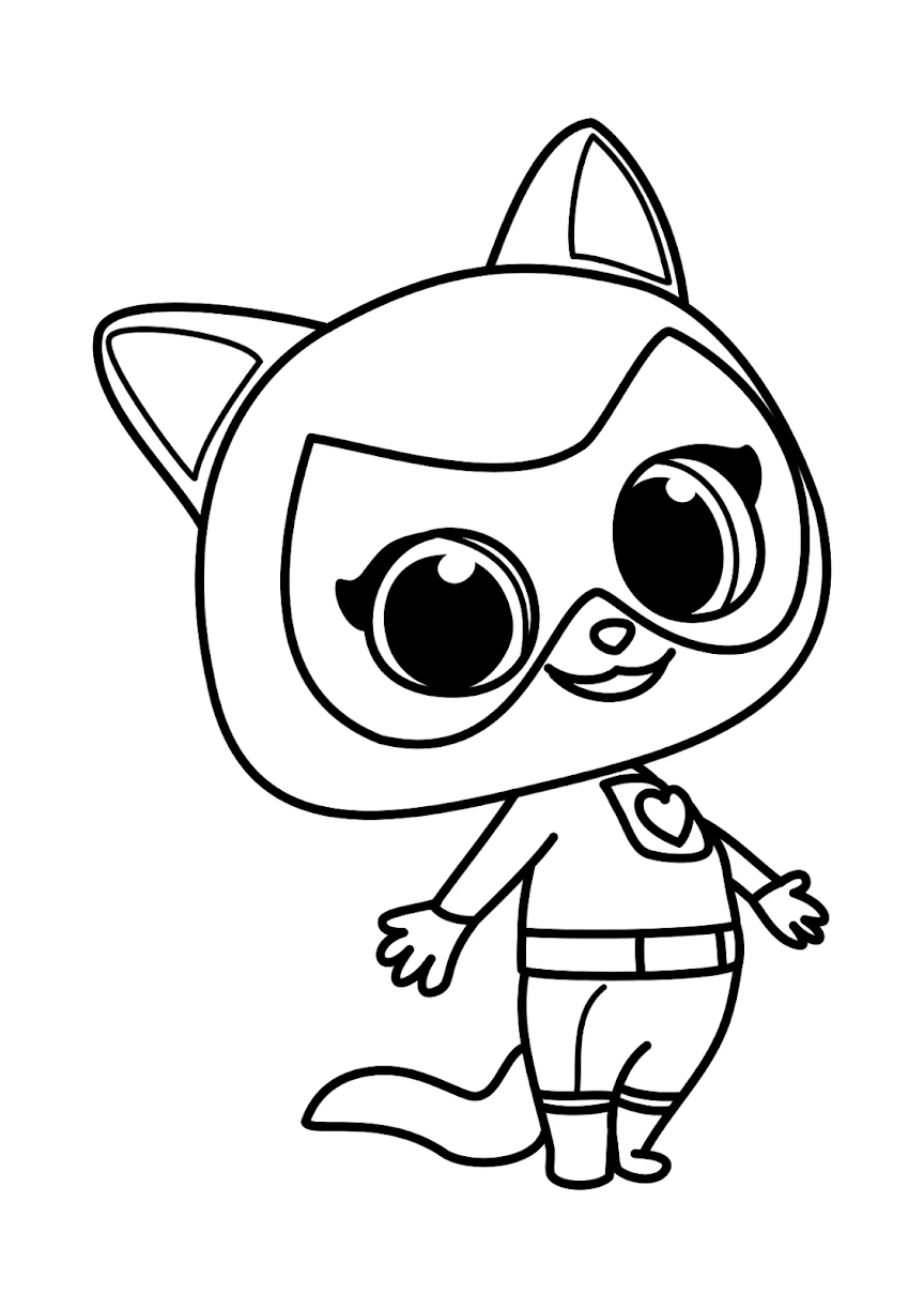 coloriage Superkitties gratuit en ligne 1