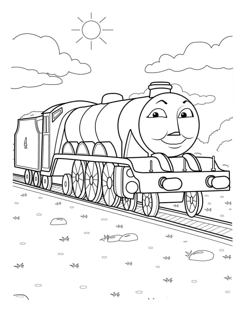 coloriage Thomas et Ses Amis a imprimer gratuitement