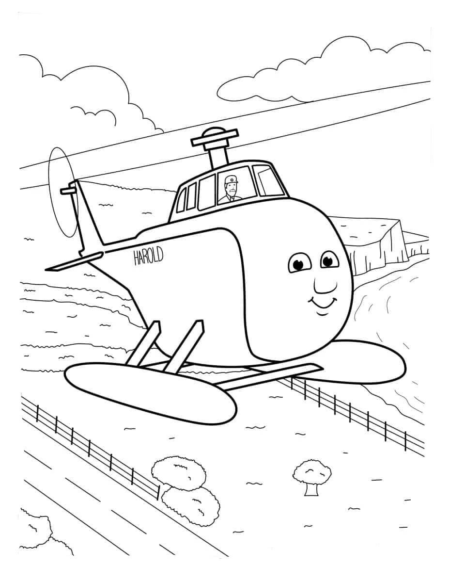 coloriage Thomas et Ses Amis à imprimer pour enfant de 7 ans