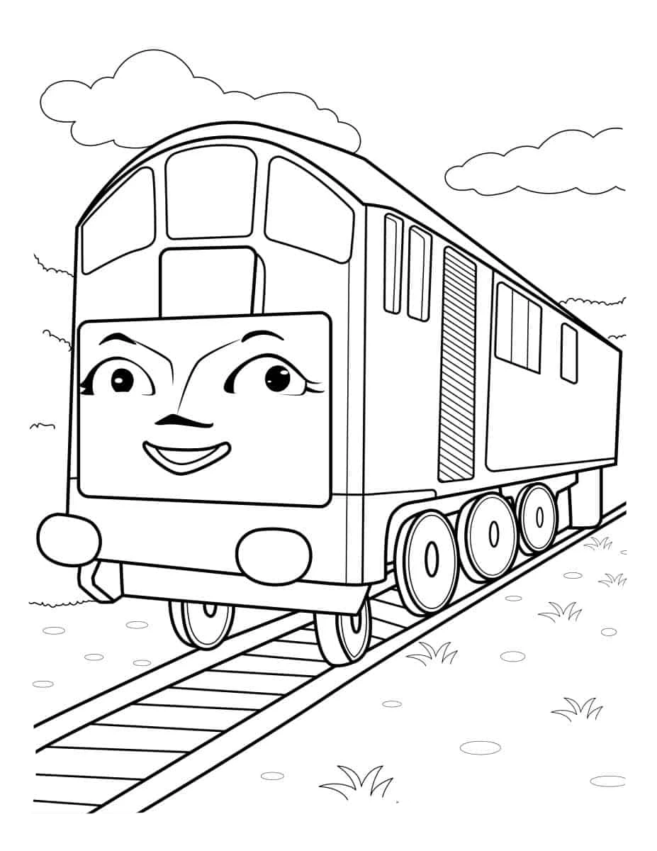 coloriage Thomas et Ses Amis a colorier en ligne
