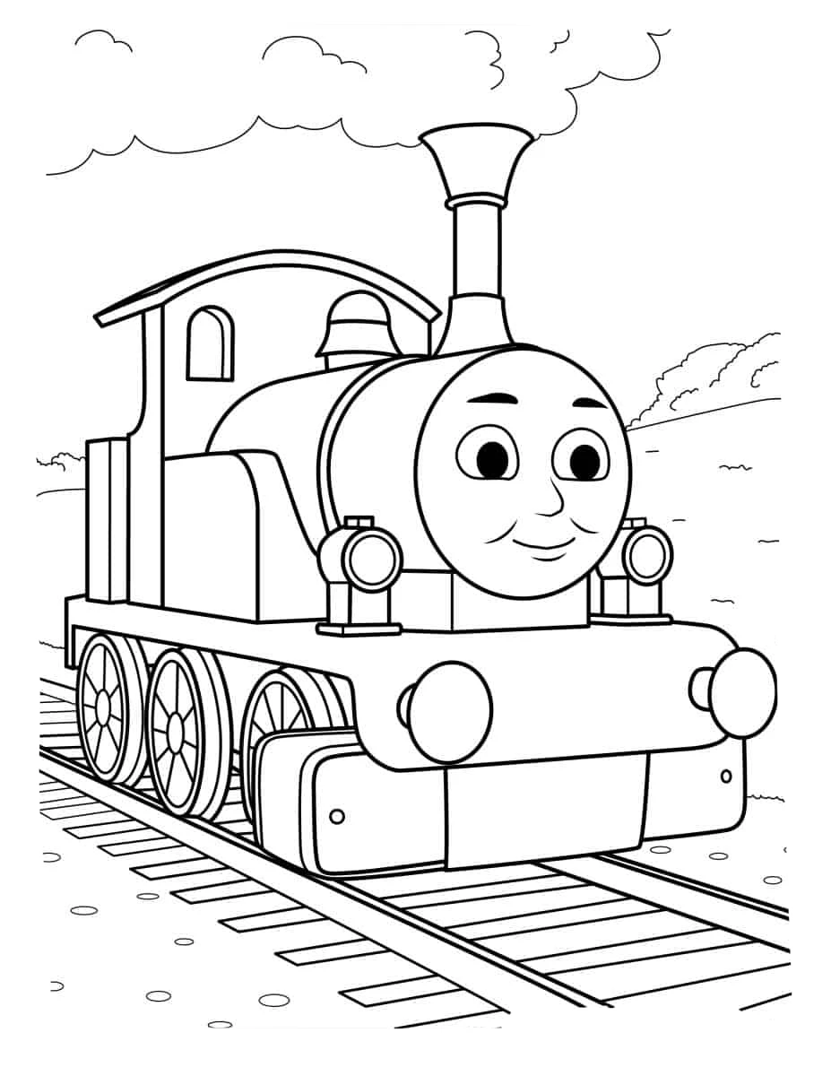 coloriage Thomas et Ses Amis pour enfant de à imprimer