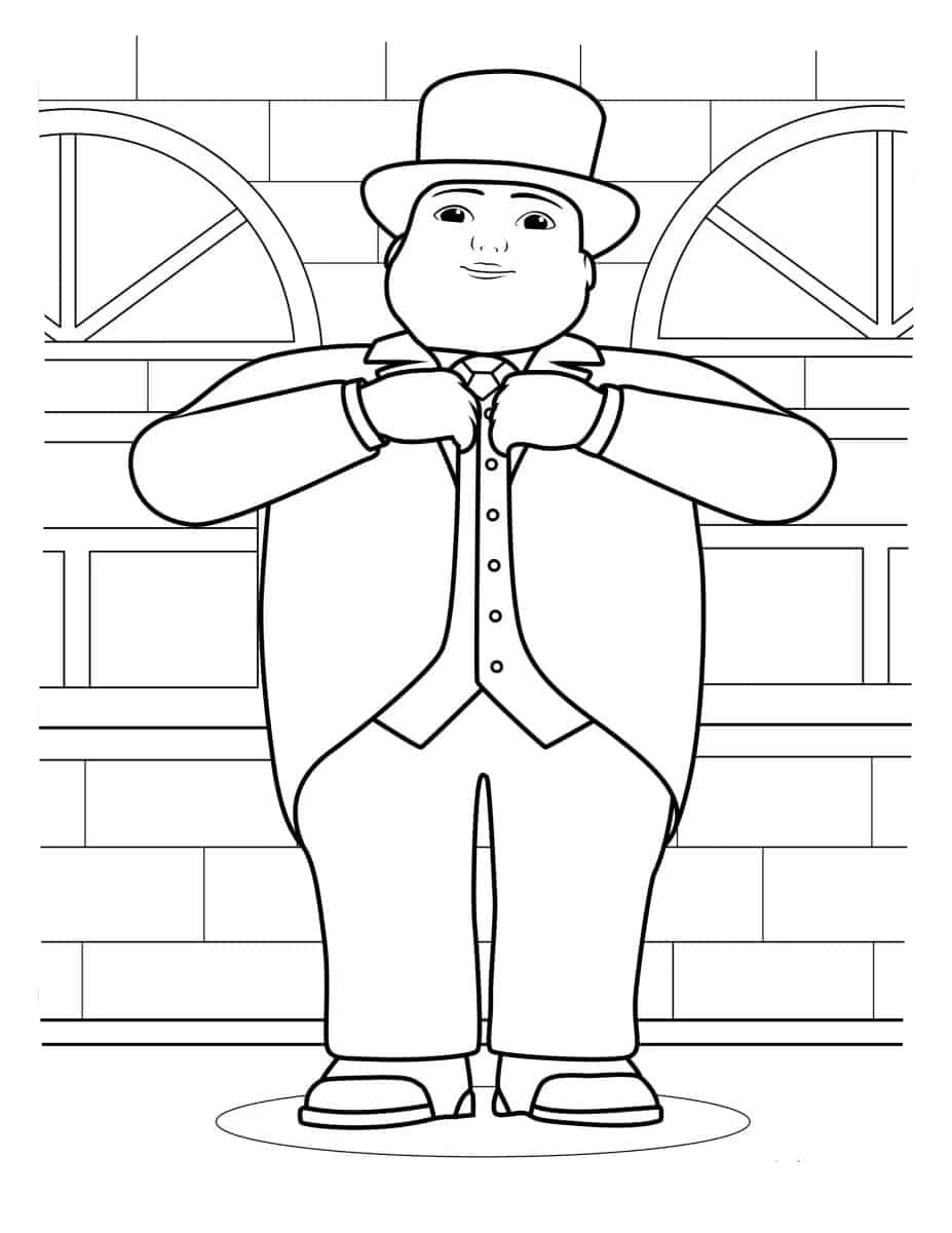 coloriage Thomas et Ses Amis à imprimer pour enfant de 10 ans