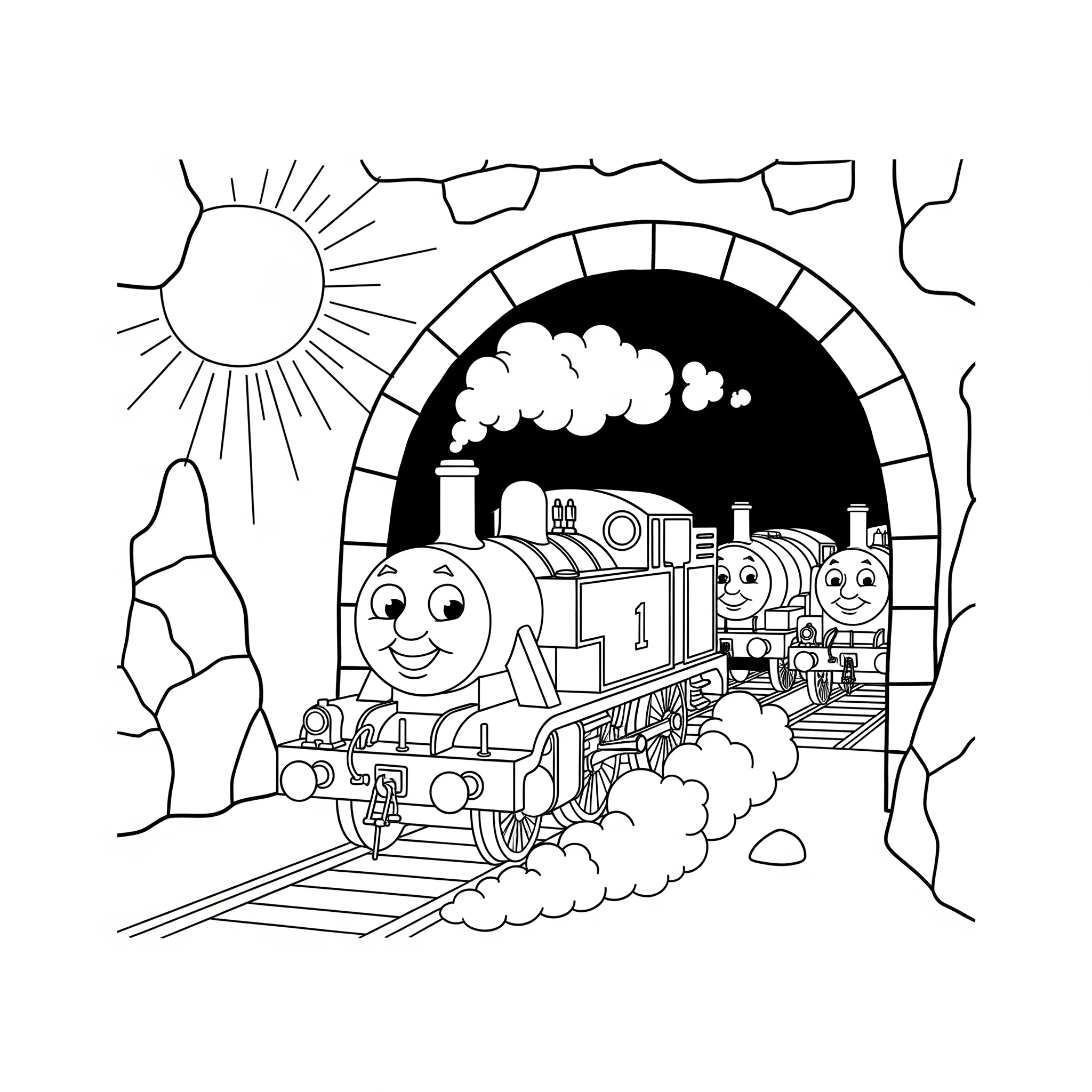 coloriage Thomas et Ses Amis à imprimer