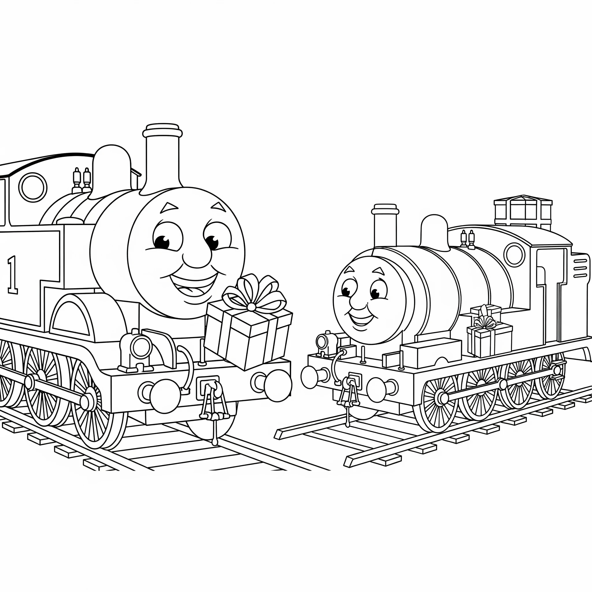 coloriage Thomas et Ses Amis pour enfant a imprimer gratuit