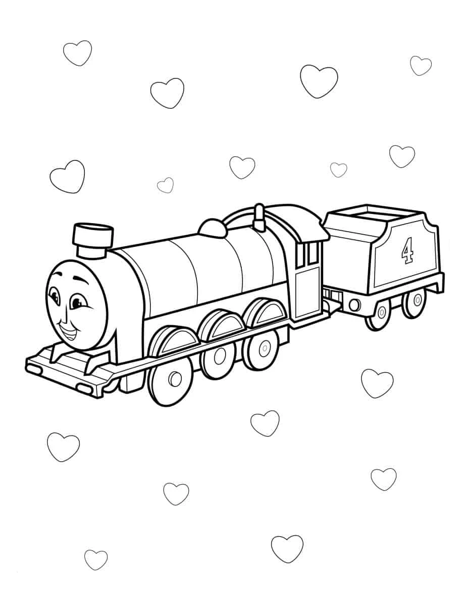 coloriage Thomas et Ses Amis à imprimer pour enfant de 12 ans