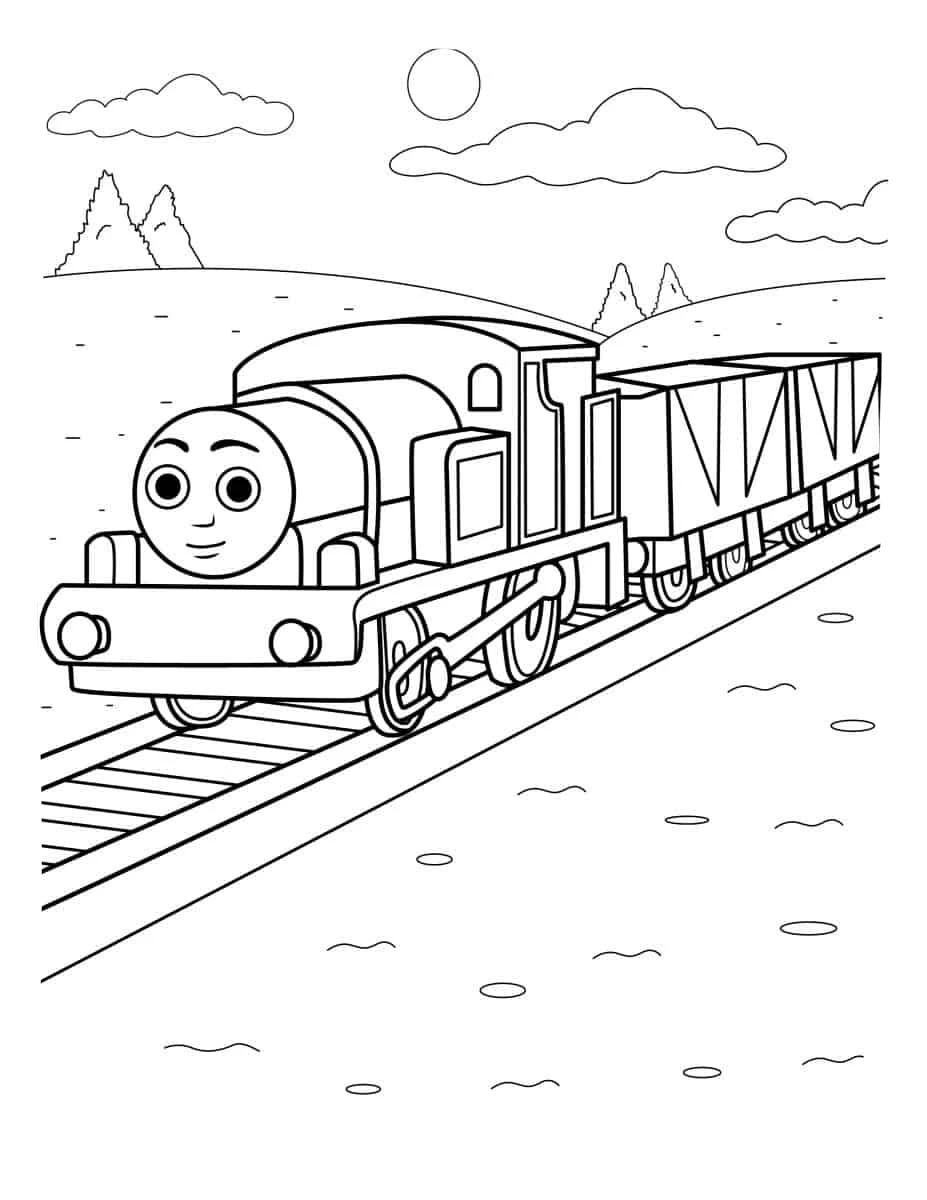 coloriage Thomas et Ses Amis gratuit en ligne