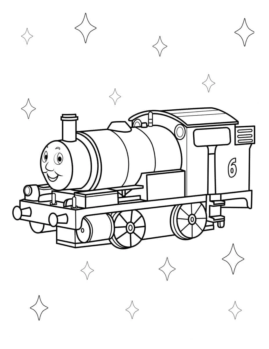 coloriage Thomas et Ses Amis pour enfant de 2 ans