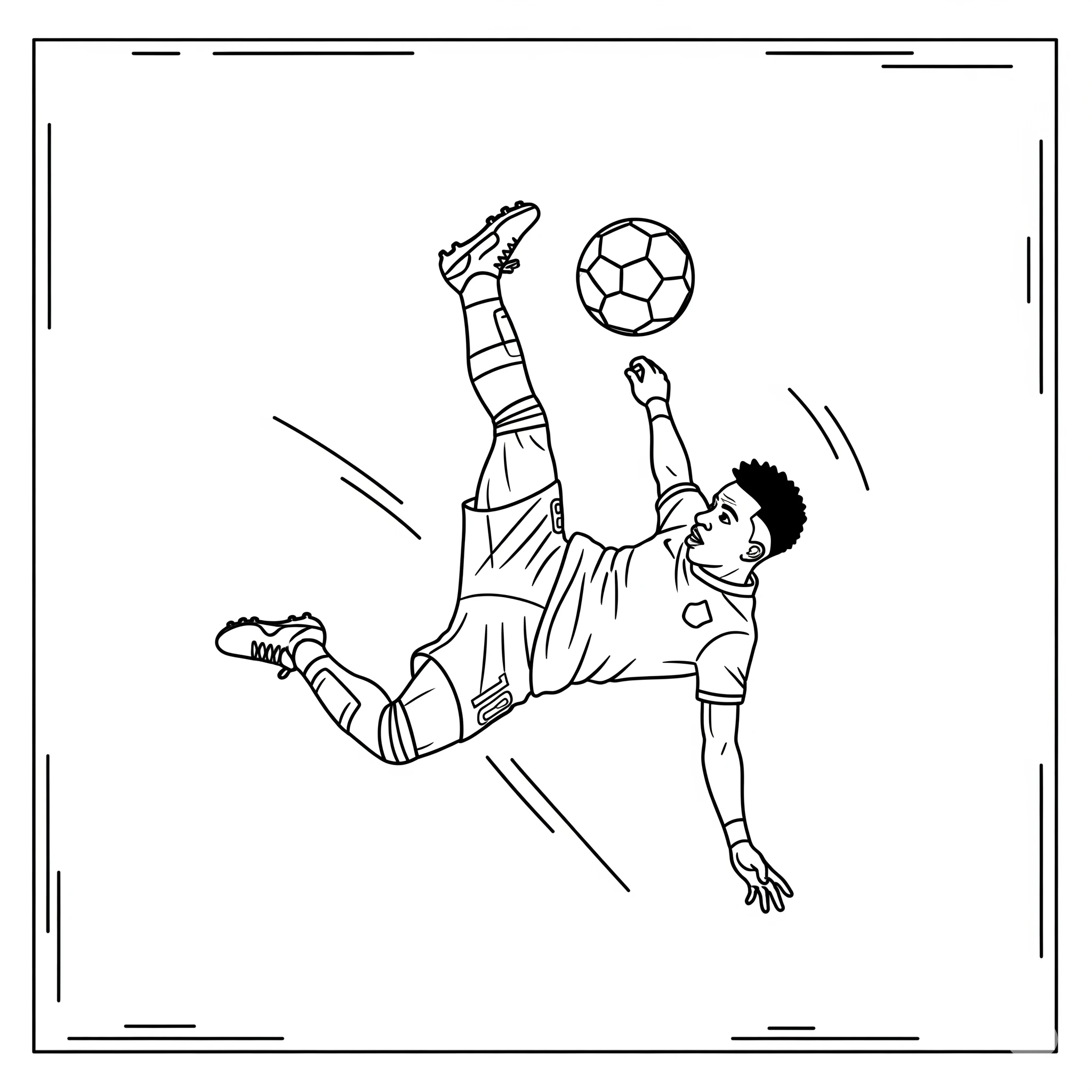 télécharger coloriage Vinícius Júnior gratuit