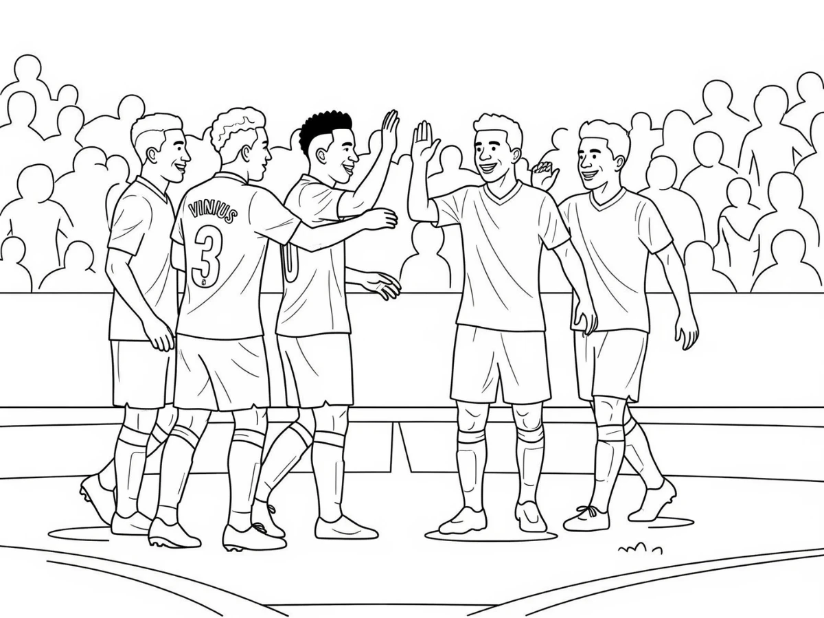 imprimer coloriage Vinícius Júnior