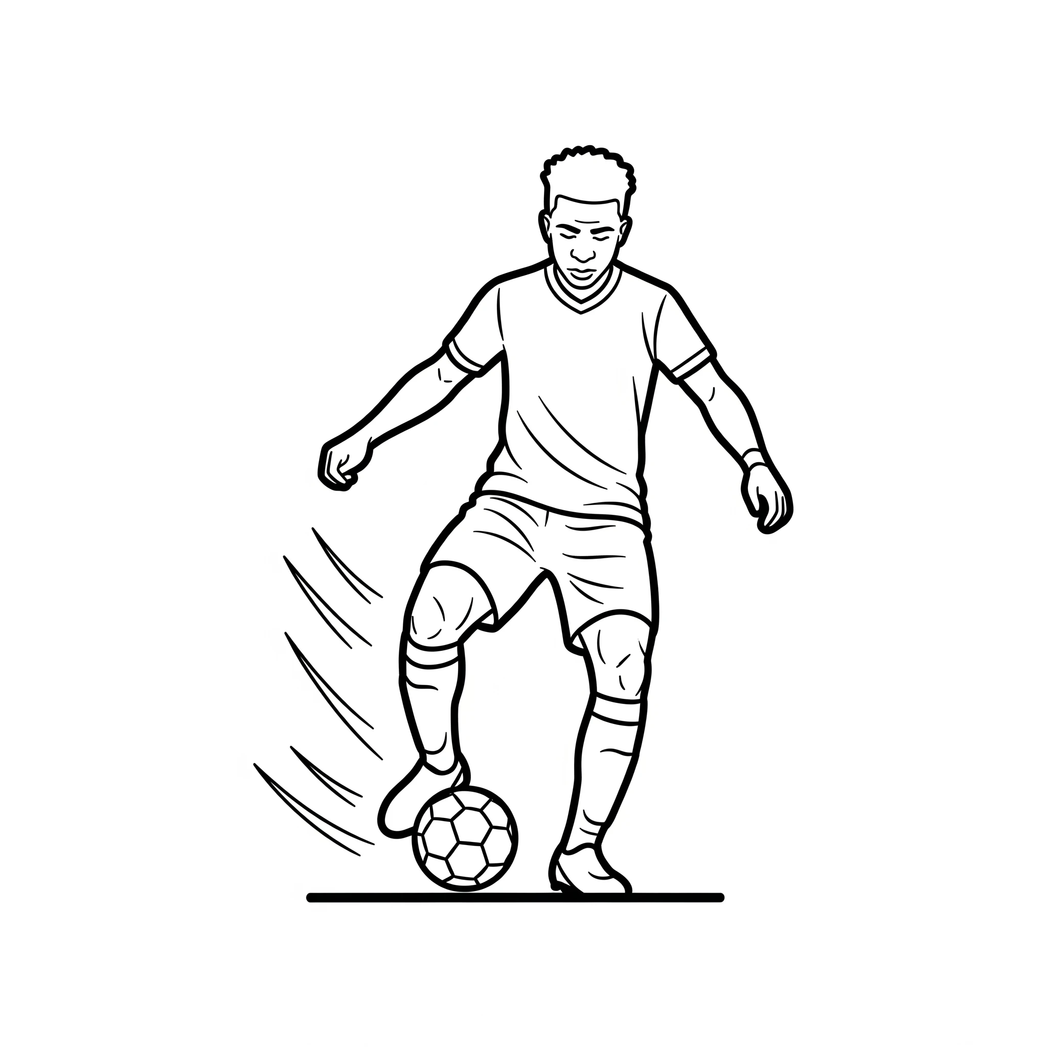 coloriage Vinícius Júnior gratuit à imprimer