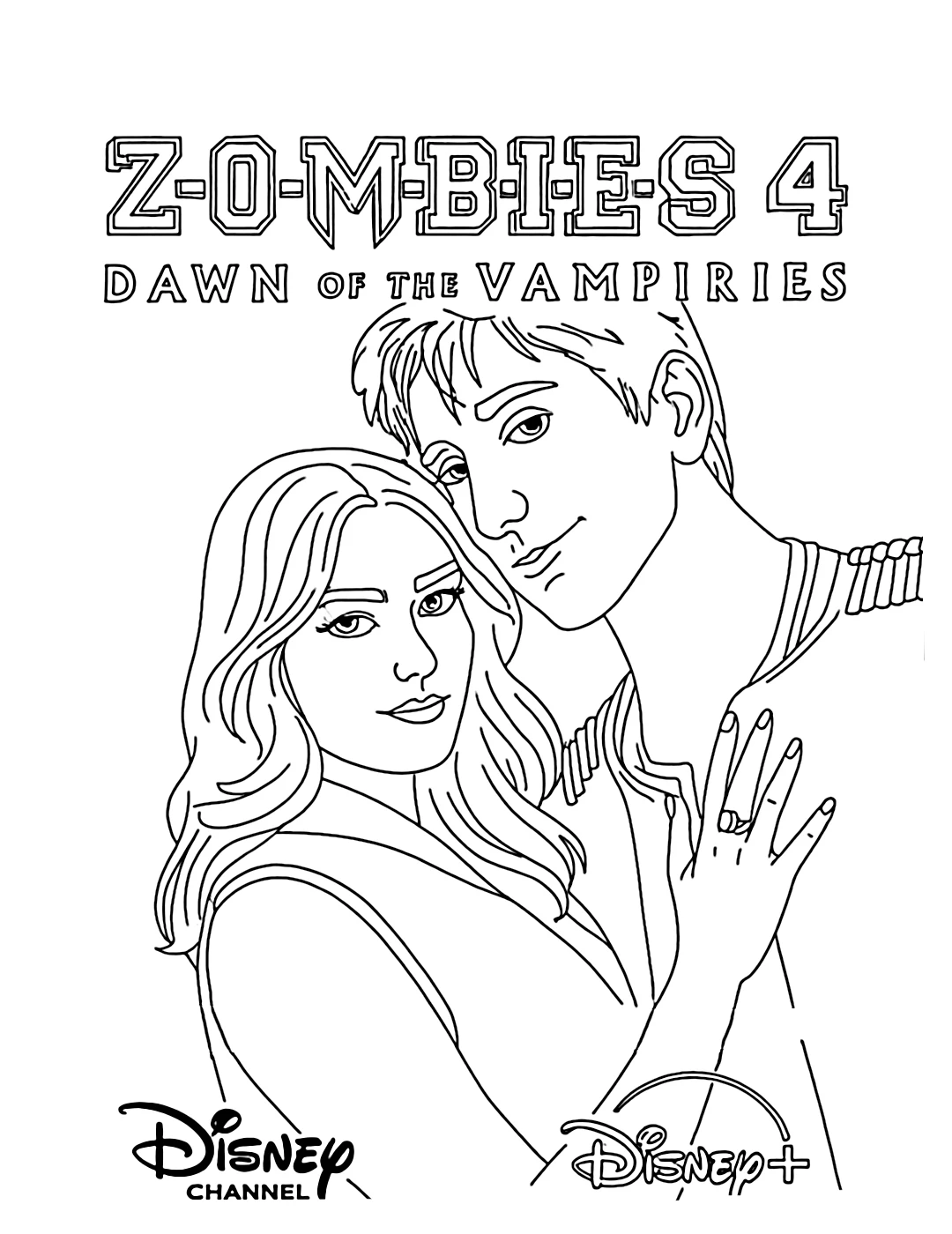 a imprimer coloriage Zombies 4 gratuit
