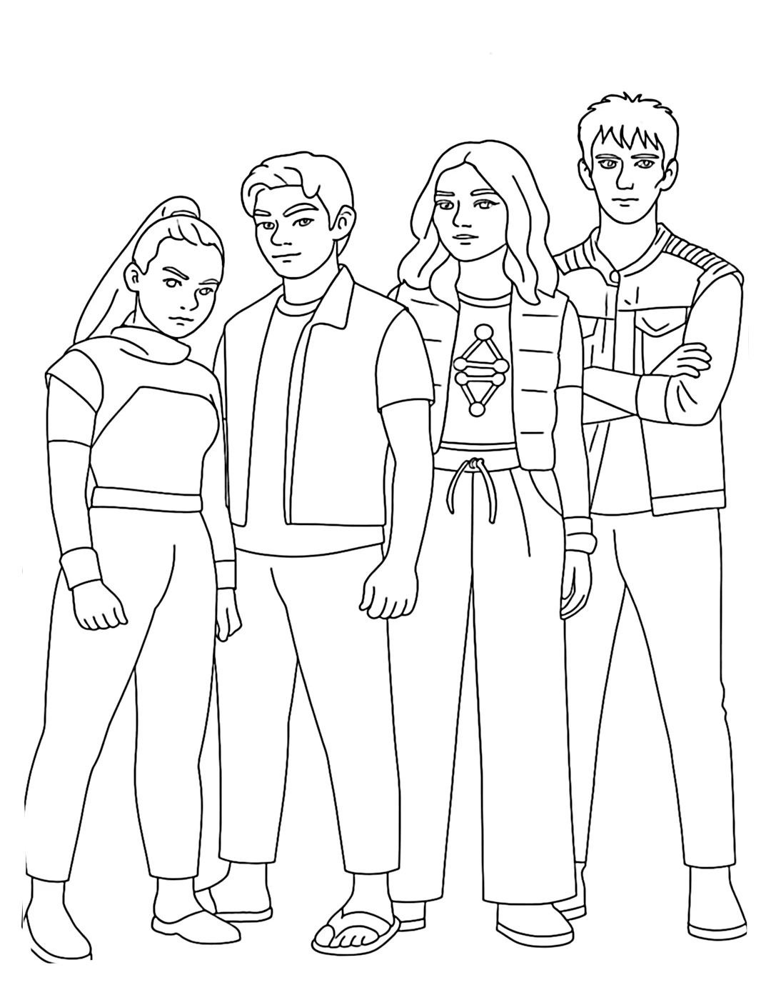 coloriage Zombies 4 pour enfant de à imprimer