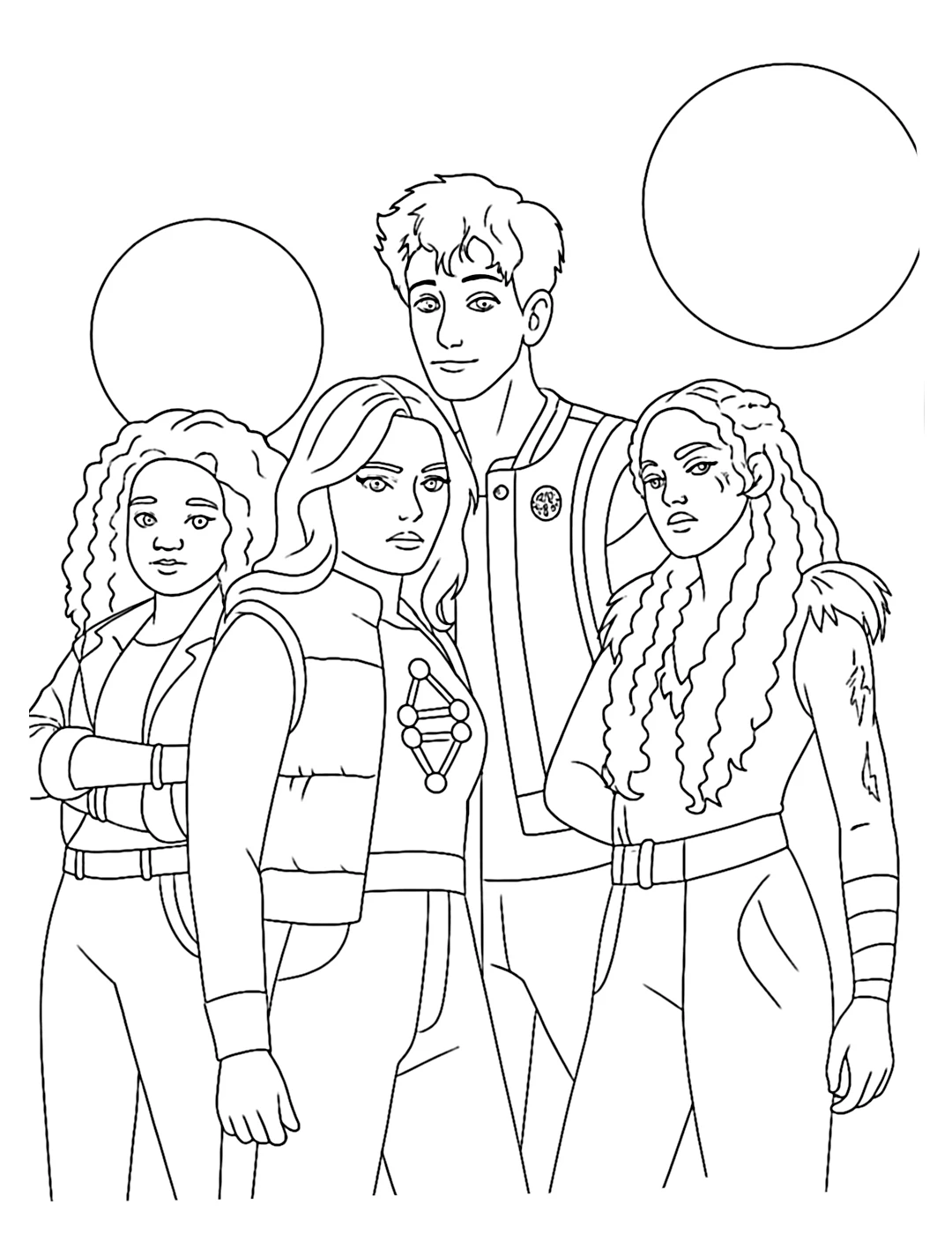 imprimer coloriage Zombies 4 gratuit