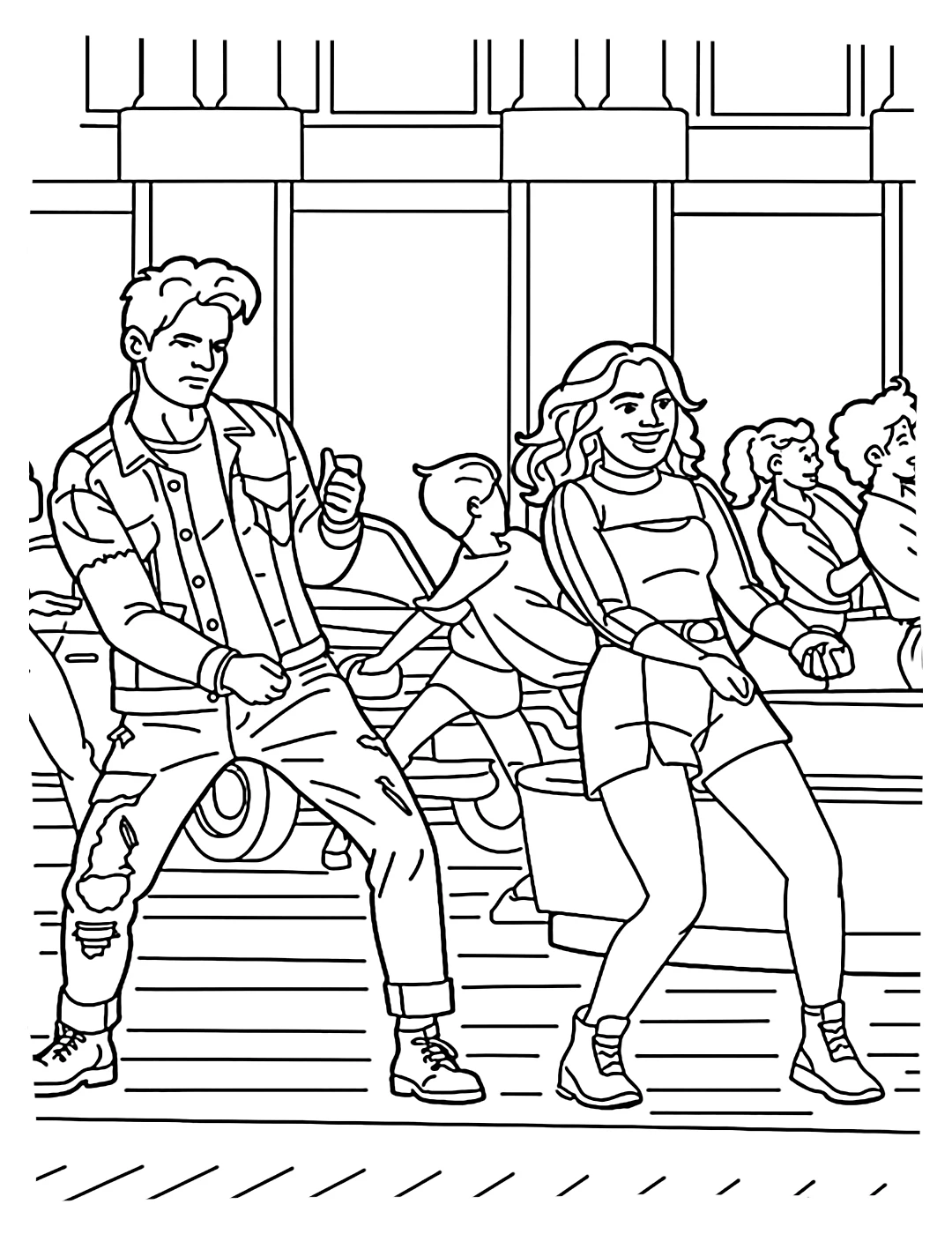 coloriage Zombies 4 a colorier en ligne gratuitement