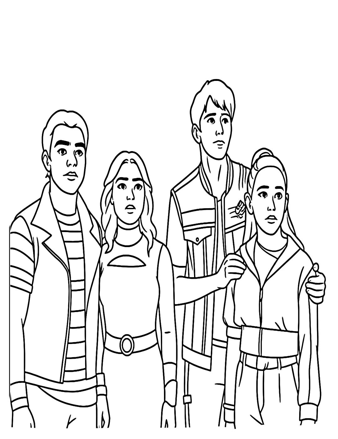 coloriage Zombies 4 pour enfant de 8 ans