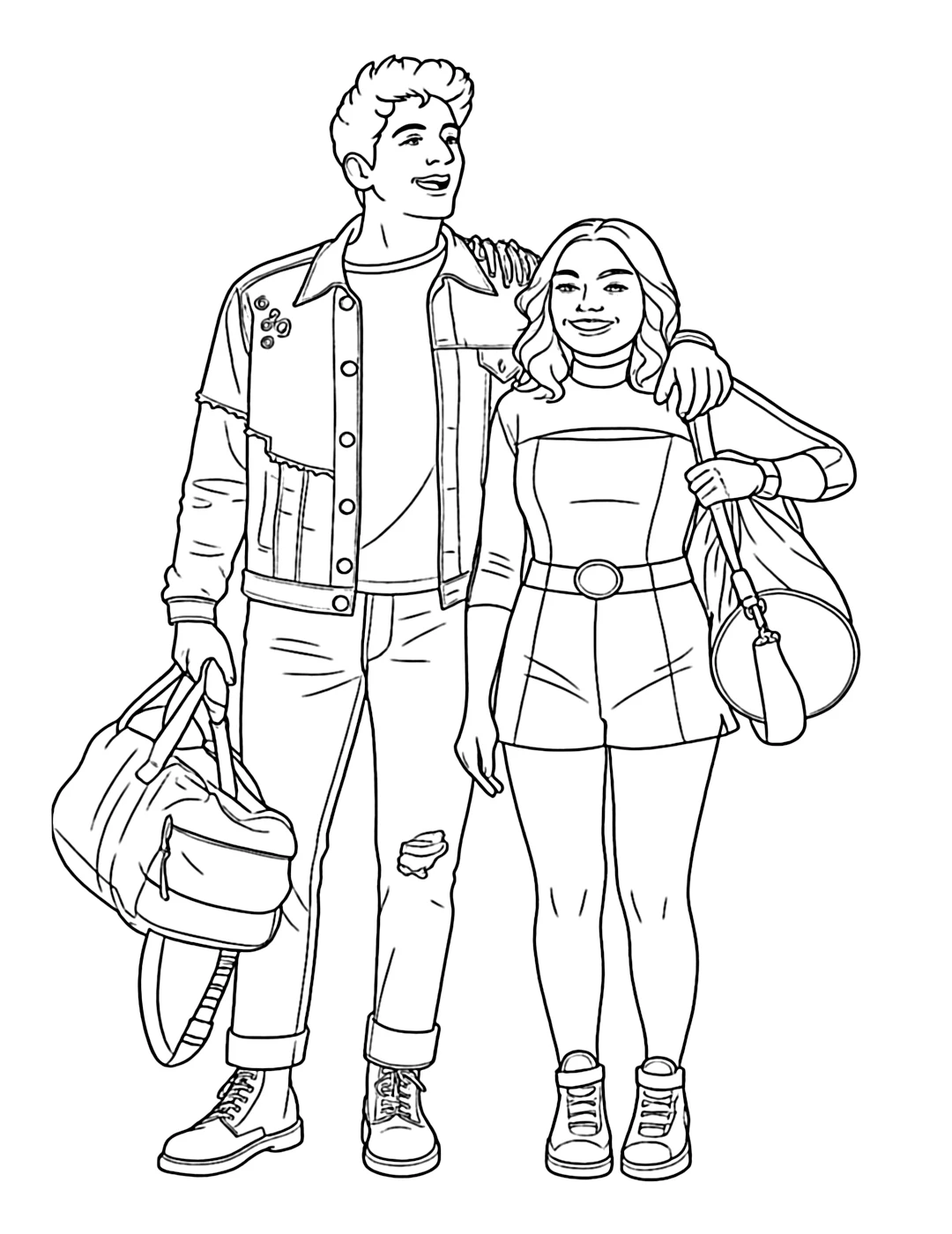 coloriage Zombies 4 à imprimer pour enfants