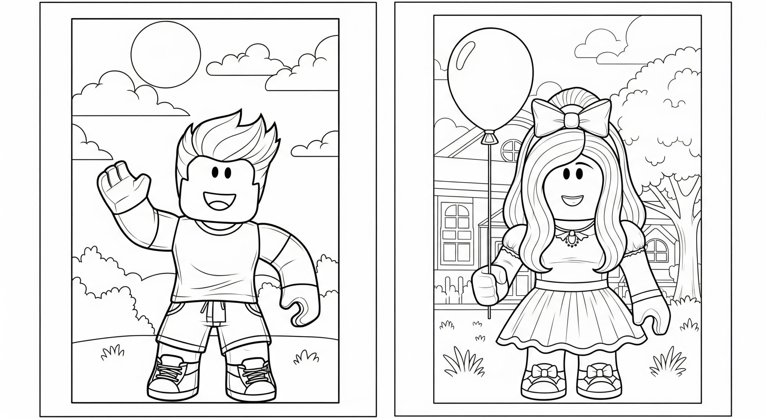 coloriage Roblox update et dessins