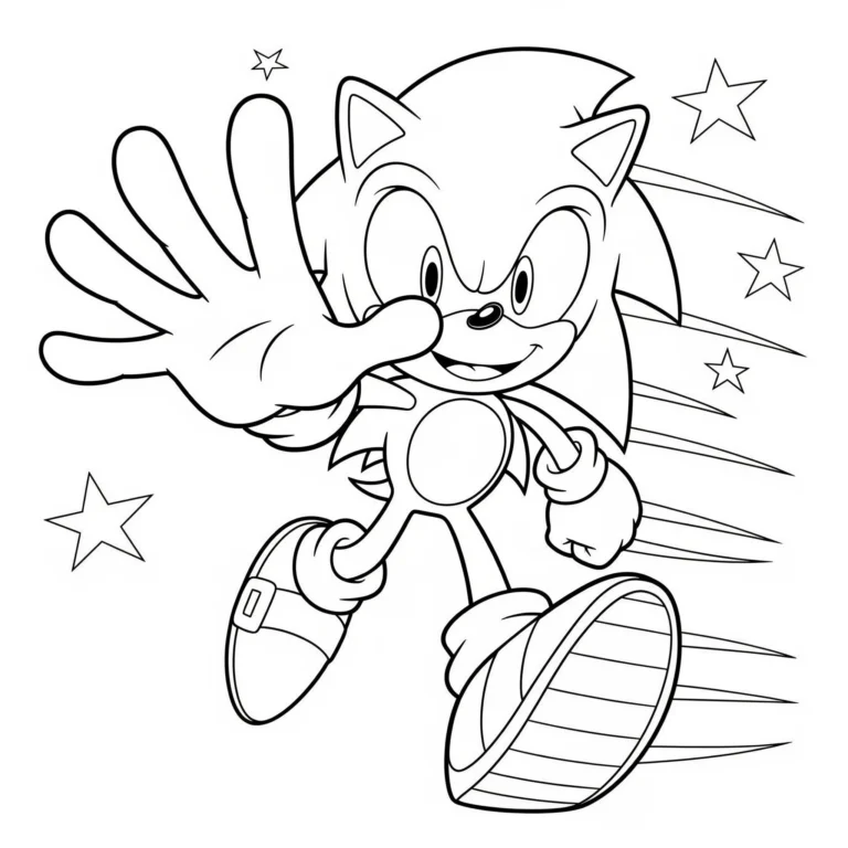 Coloriage Sonic