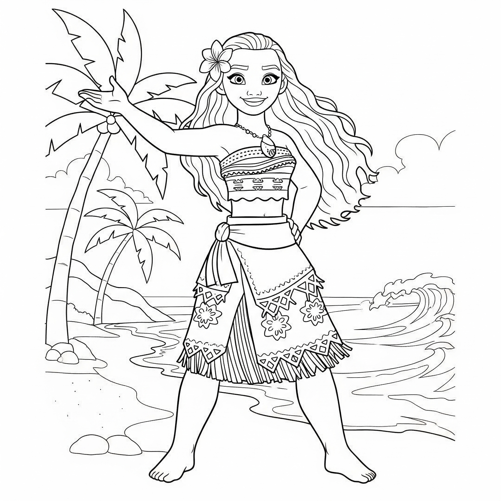 coloriage vaiana update à imprimer pour enfants
