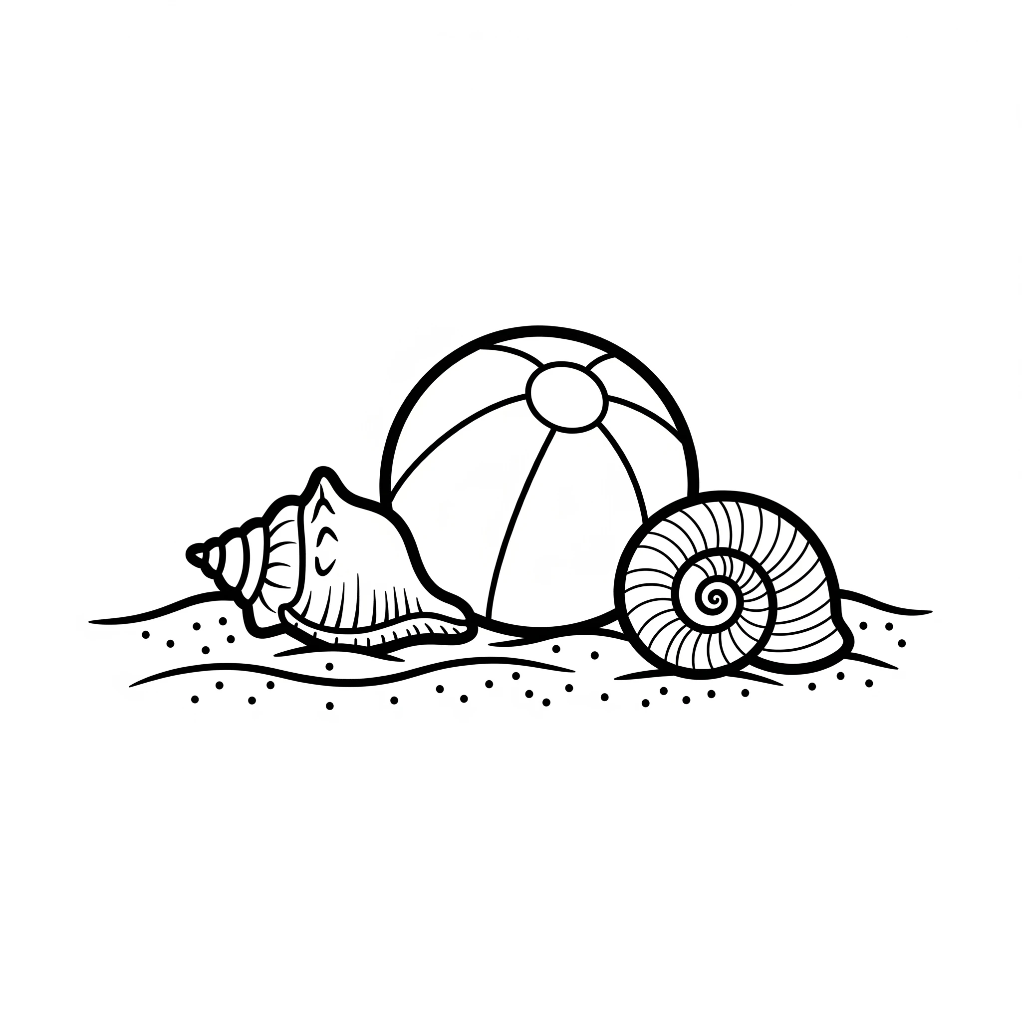 coloriage Ballon de plage a colorier en ligne