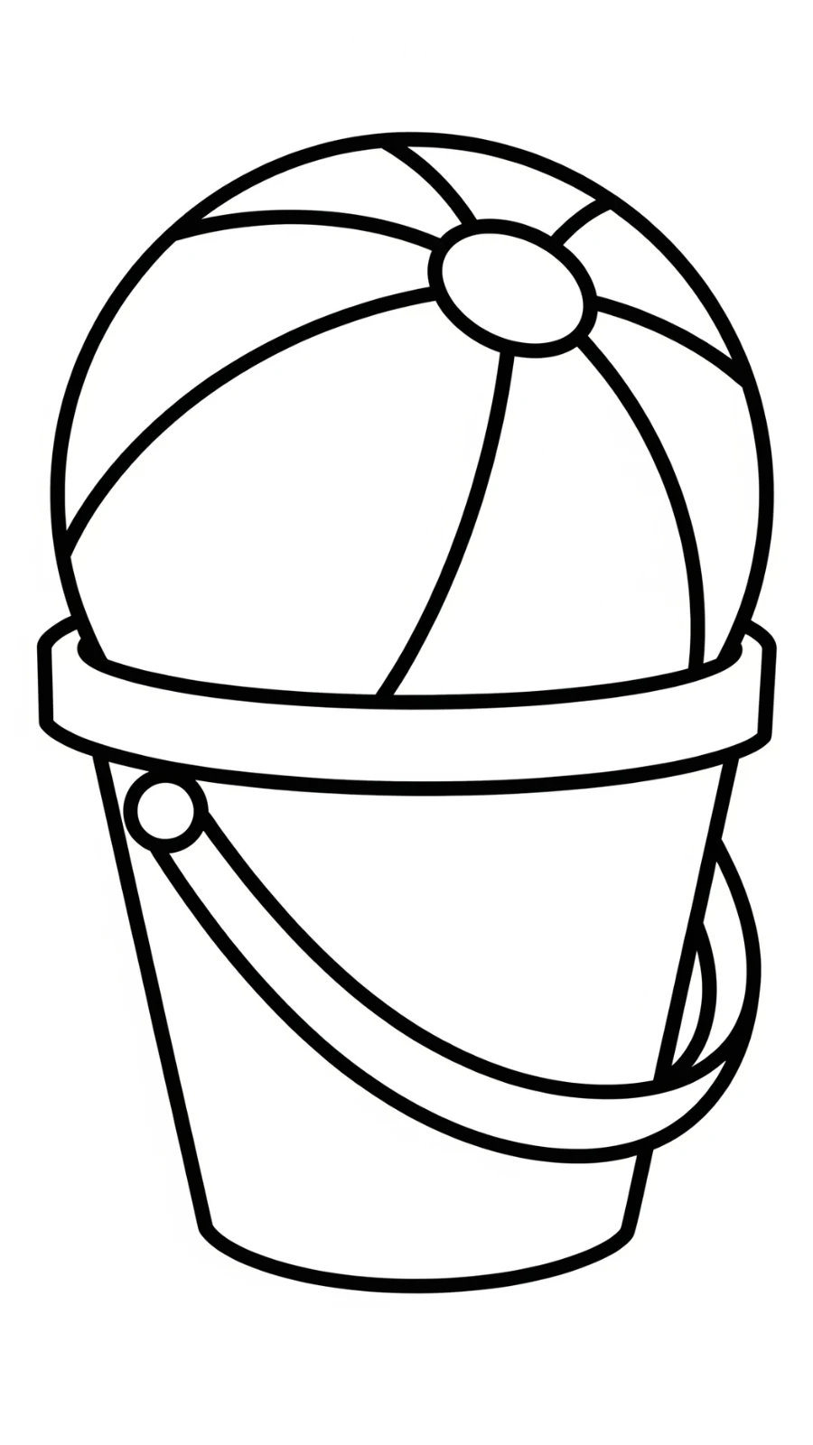 coloriage Ballon de plage a telecharger