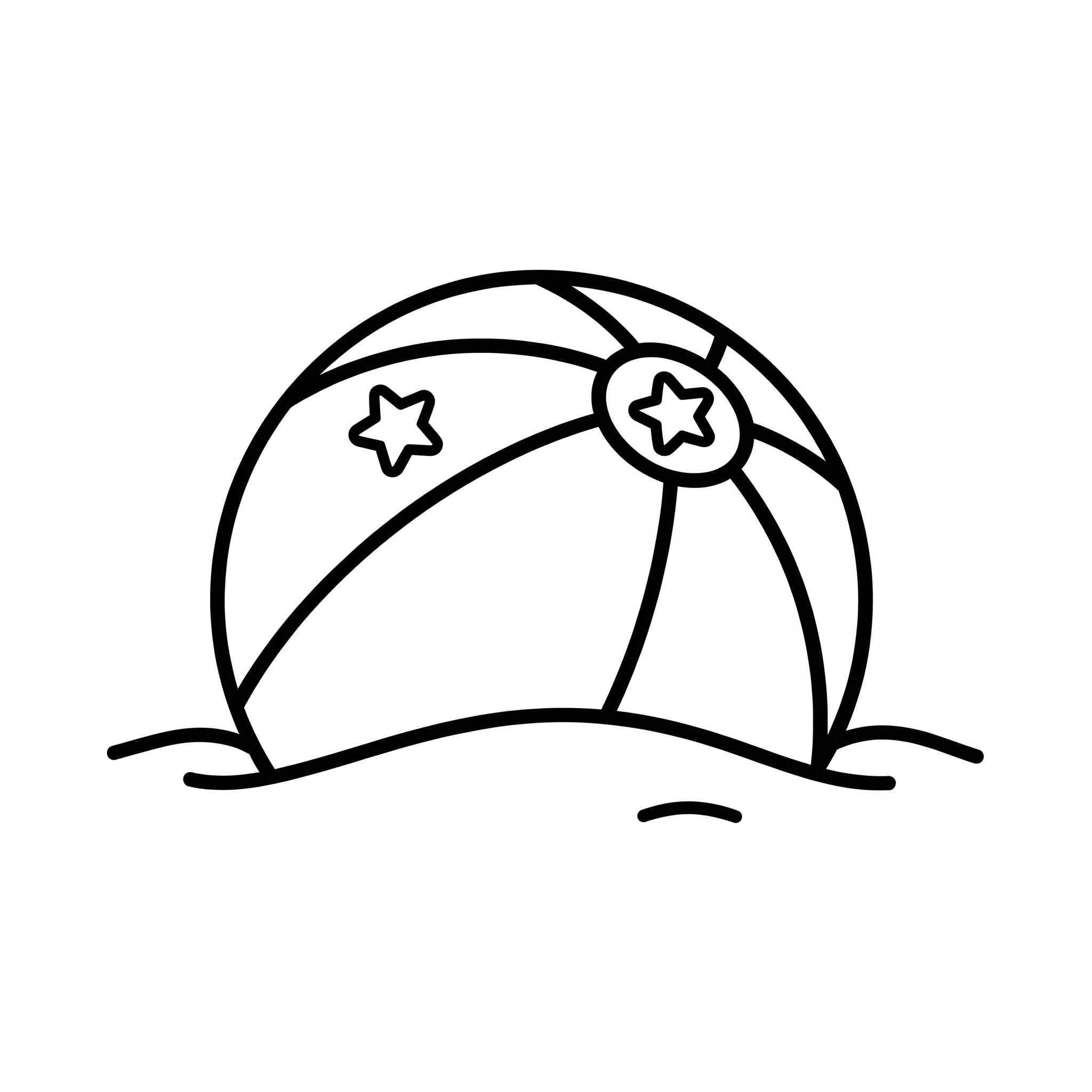 coloriage Ballon de plage à imprimer pour enfant de 10 ans