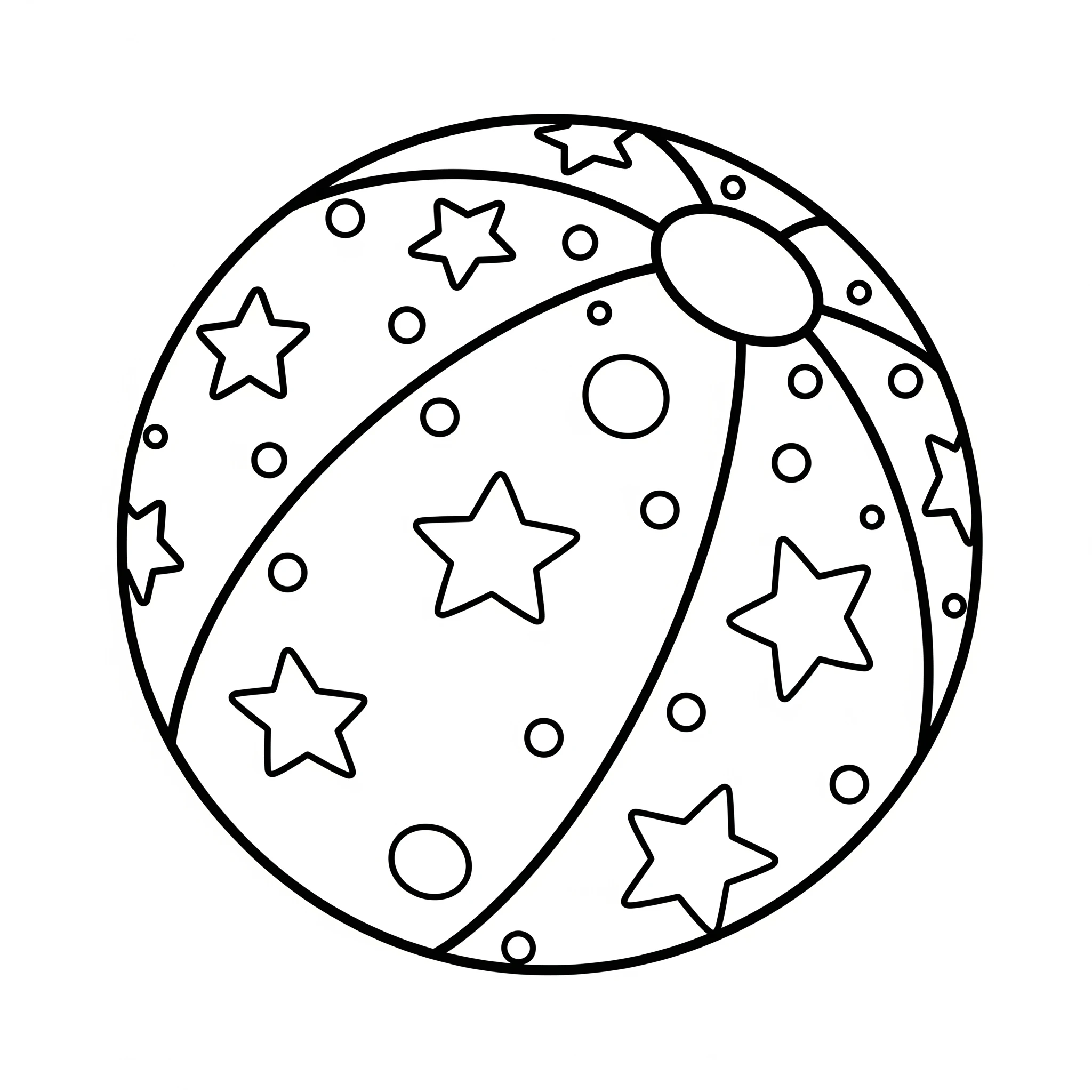 coloriage Ballon de plage et dessin a imprimer
