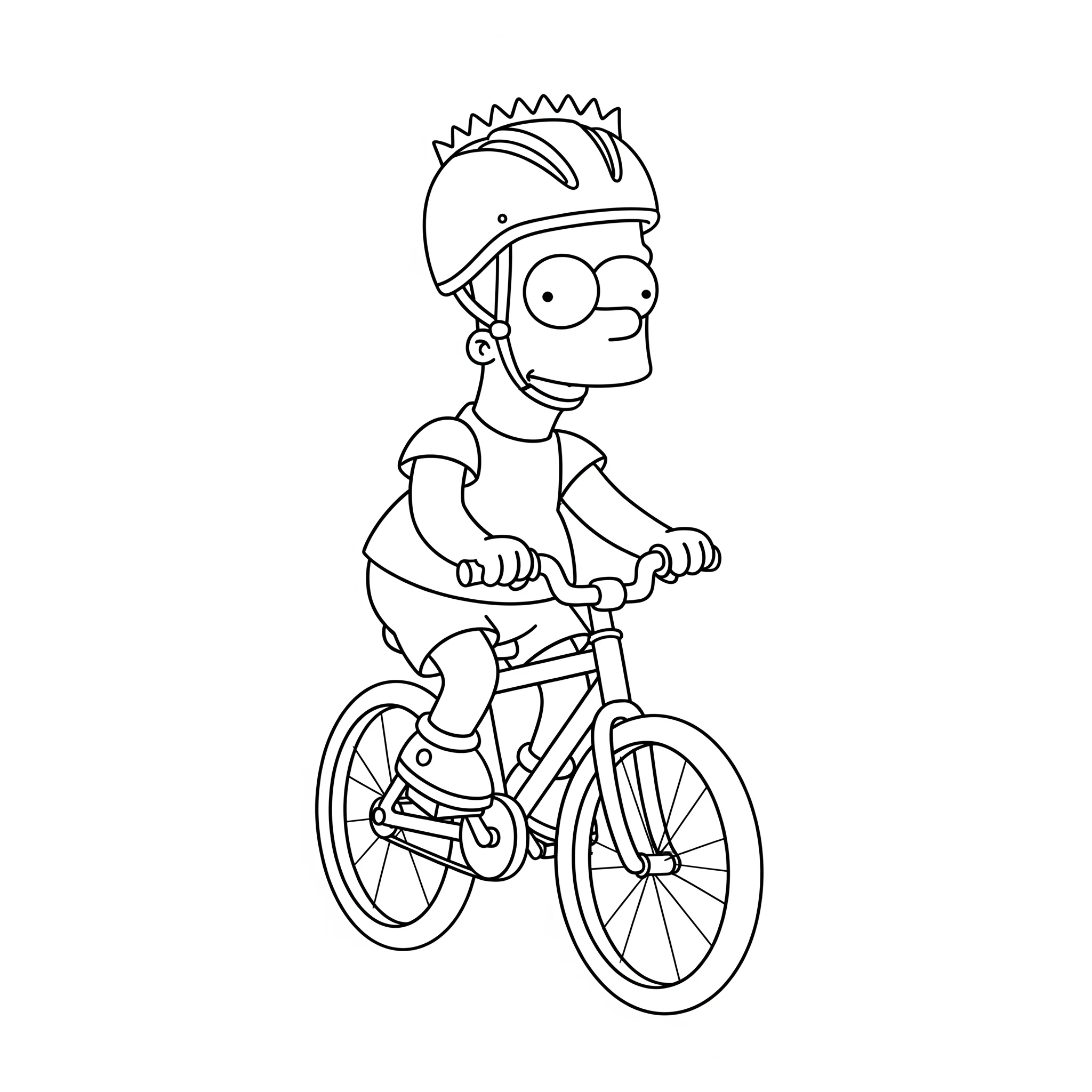 coloriage Bart Simpson pour enfant a imprimer gratuit