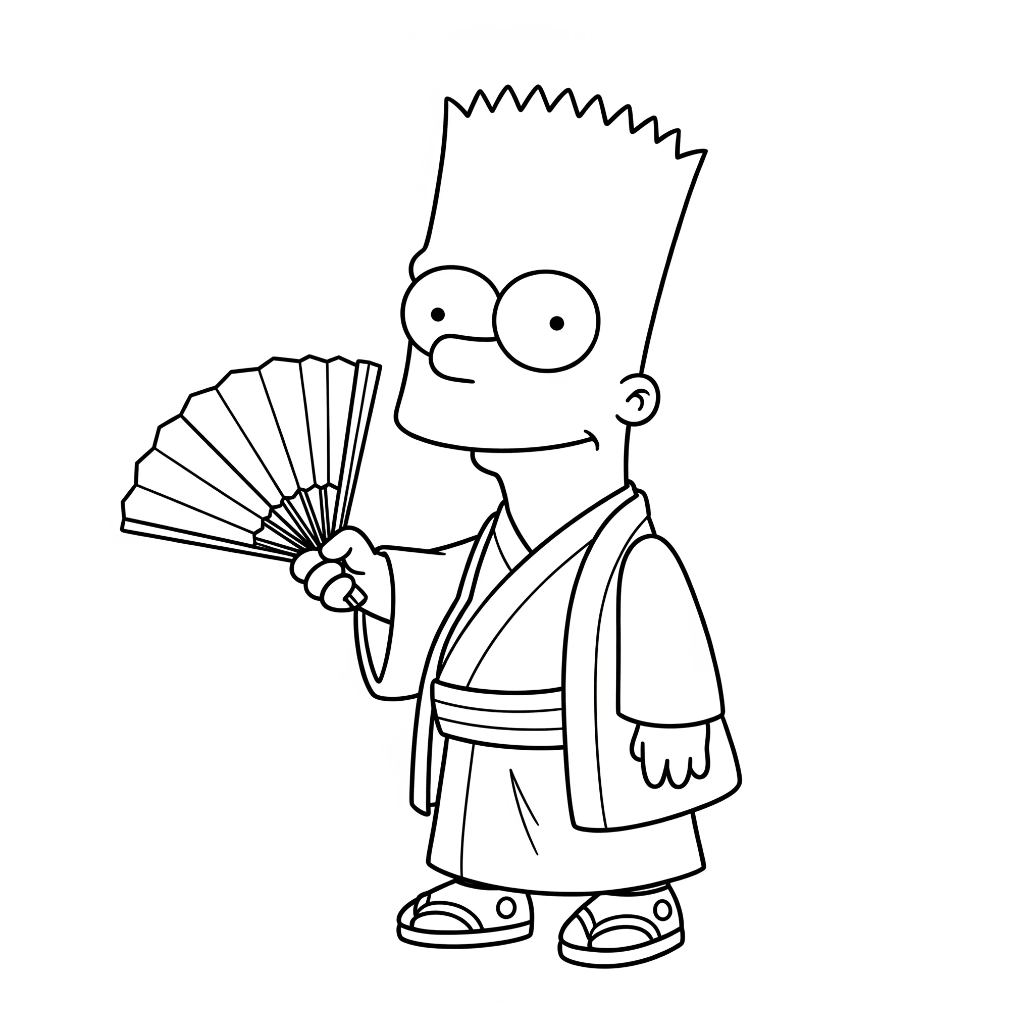 coloriage Bart Simpson pour enfant de à imprimer