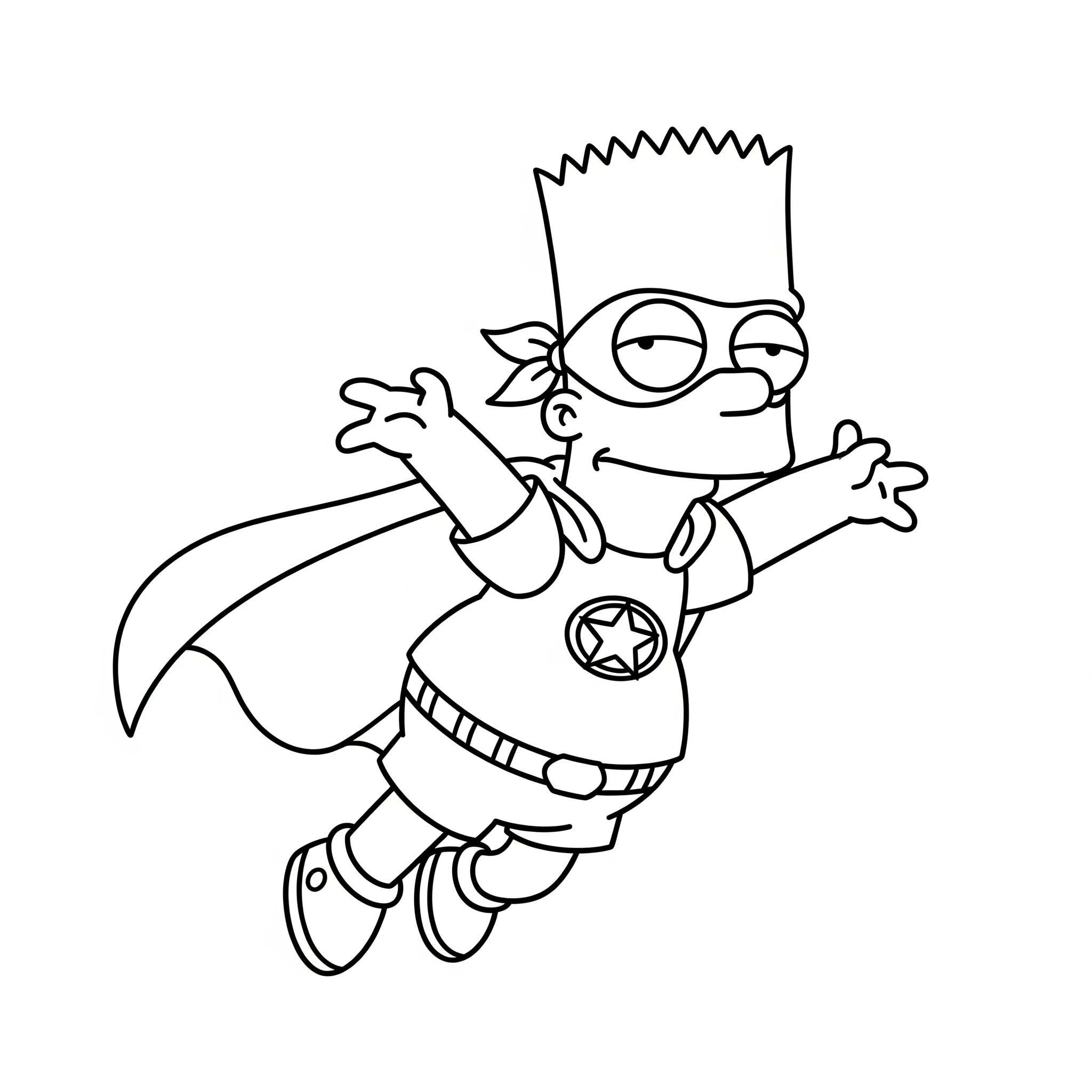 télécharger coloriage Bart Simpson gratuit