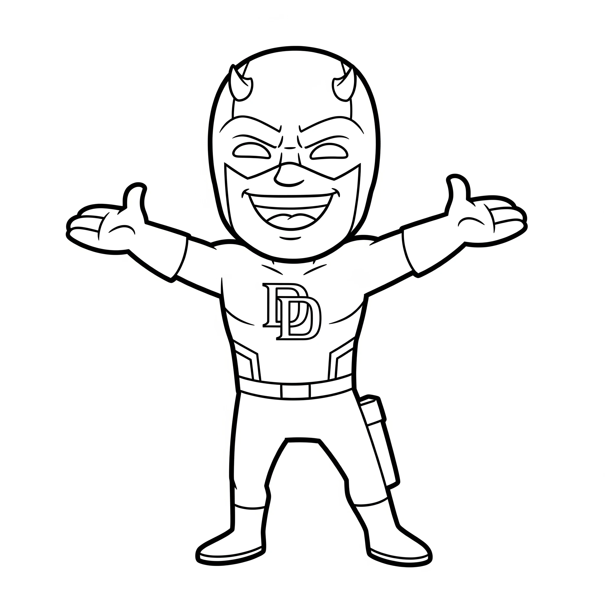 image de coloriage Daredevil pour enfant