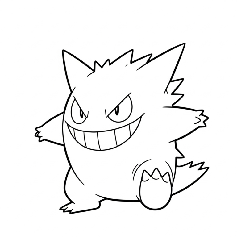 Coloriage Gengar